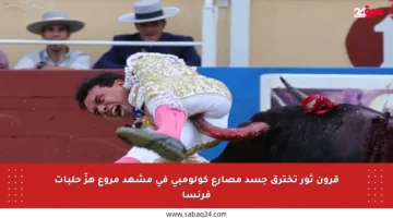 قرون ثور تخترق جسد مصارع كولومبي في مشهد مروع هزّ حلبات فرنسا